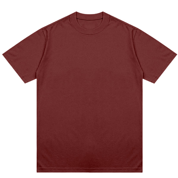 Camiseta Bordo 100% algodão T-Shirt 30.1 Penteado