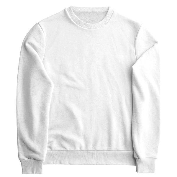 Moletom Gola Redonda (Careca) Branco