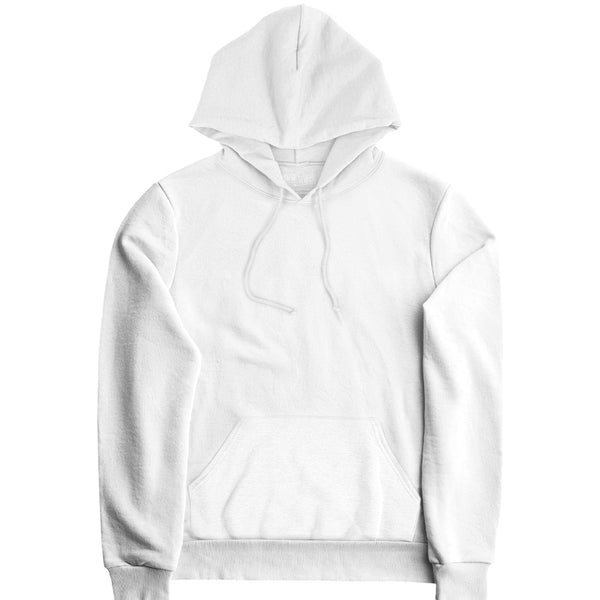 Blusa De Moletom Canguru Branco