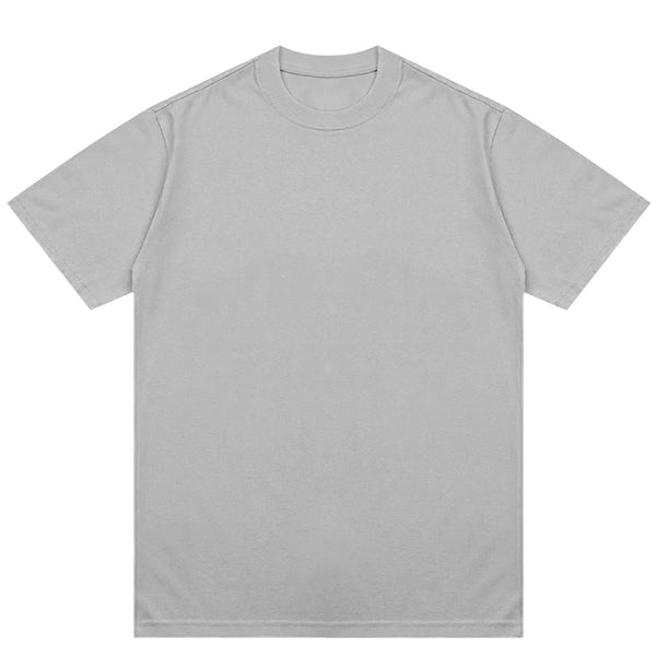 Camiseta Cinza 100% algodão T-Shirt 30.1 Penteado
