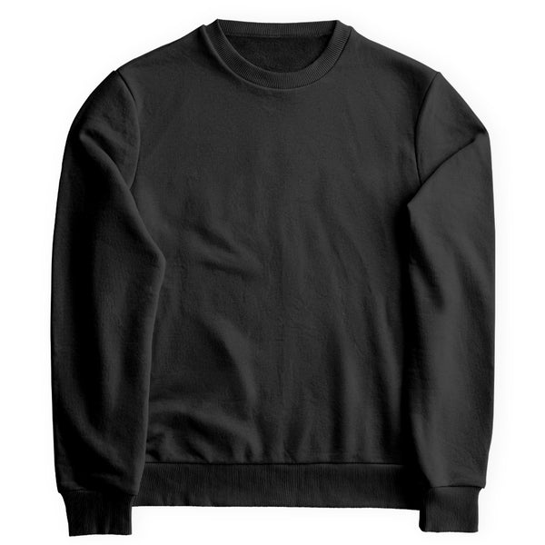 Moletom Gola Redonda (Careca) Preto